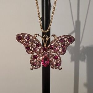 Betsey Johnson Butterfly Necklace (NWT)